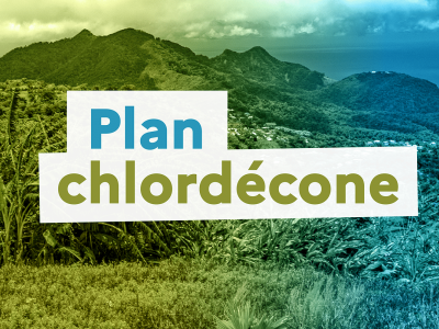 Plan Chlordécone</br> <a style="font-size: 12px; color: white;">Préfecture de Guadeloupe</a>